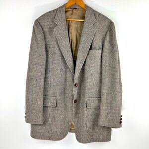 Vtg Clipper Craft English Country Style Men's Casual Two Button Tweed Blazer
